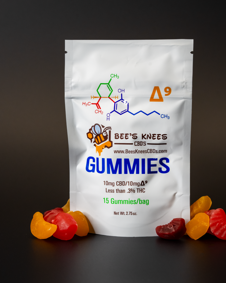 Bee's Knee's Edible-Gummy 10mg CBD/10mg D9 15ct - Mixed Fruit