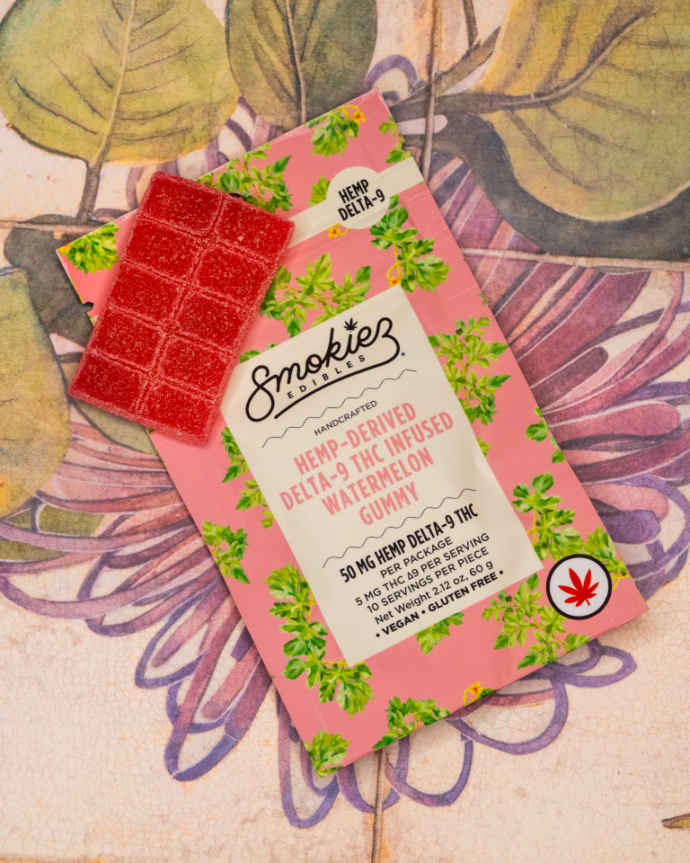 Smokiez Edible-Gummy 50mg D9 10ct - Sweet Watermelon