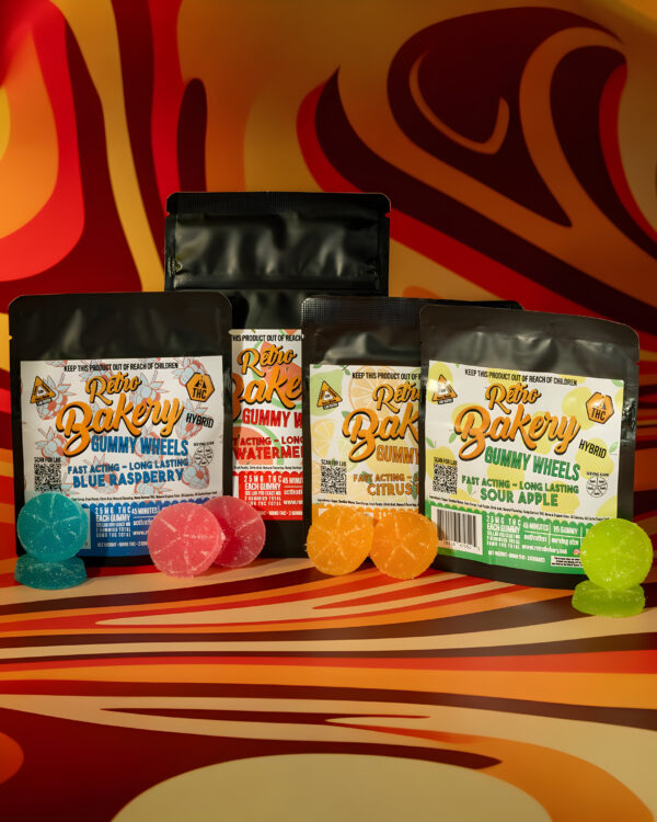 Retro Bakery Gummy Wheel - 50mg THC