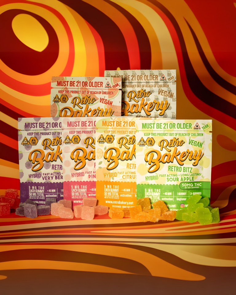 Retro Bitz Gummies -50mg THC Package / 5mg THC per piece